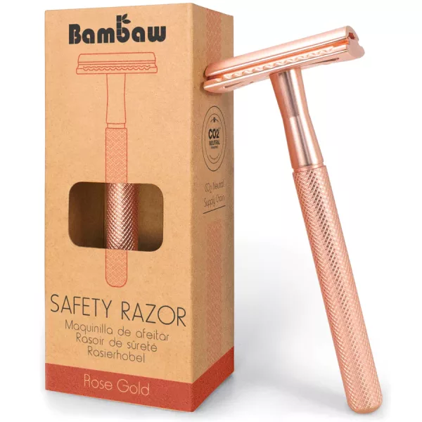 bambaw metal razor rose gold packaging 900x
